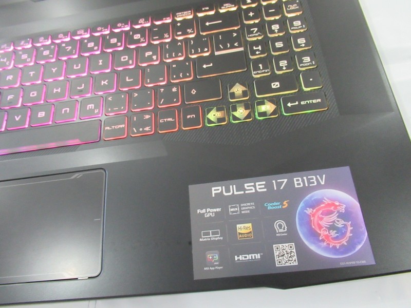 MSI PULSE 17 B13V core i9 13900H 2.60ghz 13th gen 16gb 512ssd 8gb graphics Win11 gallery