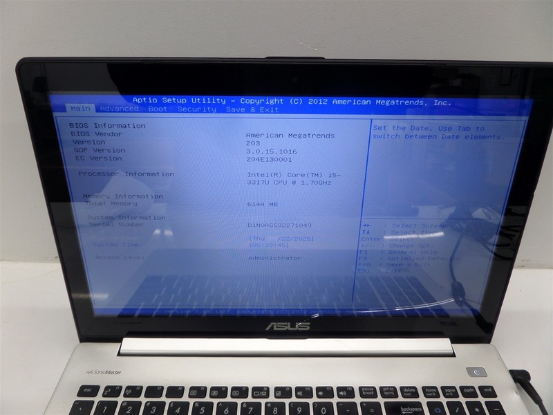 Asus S500C 15.6" Laptop w/ i5-3317U 1.7GHz CPU 6GB RAM - No HDD/Cracked Screen gallery