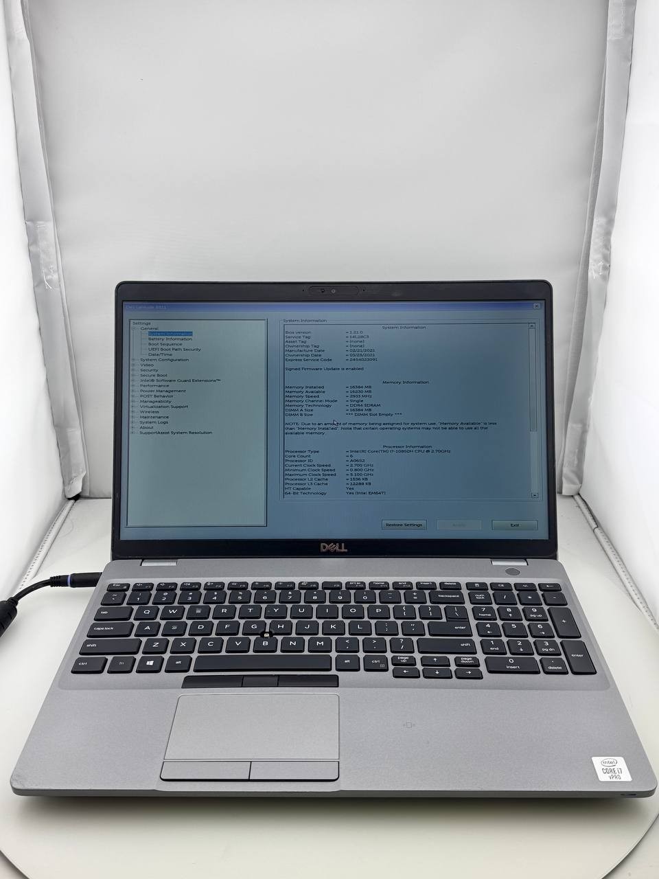 Dell Latitude 5511 NTS i7-10850H@2.7GHz 16GB RAM 512GB NVMe Win 11 Pro Grade B gallery