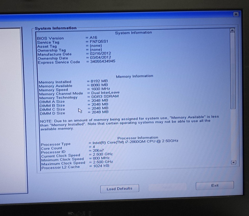 Lot of 2 Dell Precision M4600 i7-2860@2.50 8GB DDR3 RAM No HDD No OS MC239 gallery
