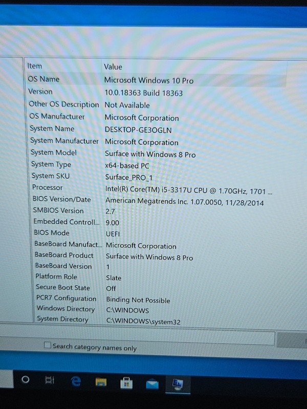 Microsoft Surface Pro 1514 Intel Core i5-3317U@1.70GHz 4GB Ram 128GB SSD gallery