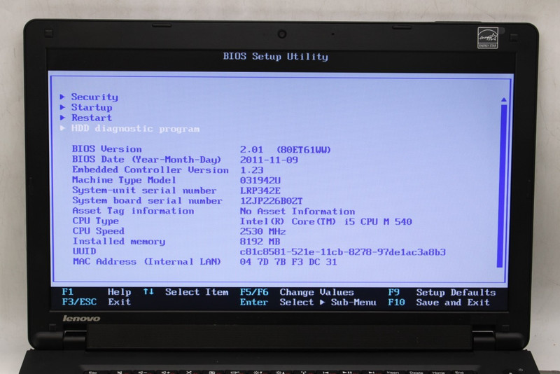 Lenovo ThinkPad Edge 15.6" i5-540M 8GB RAM 525 GB SSD NO OS *PARTS/REPAIR* gallery