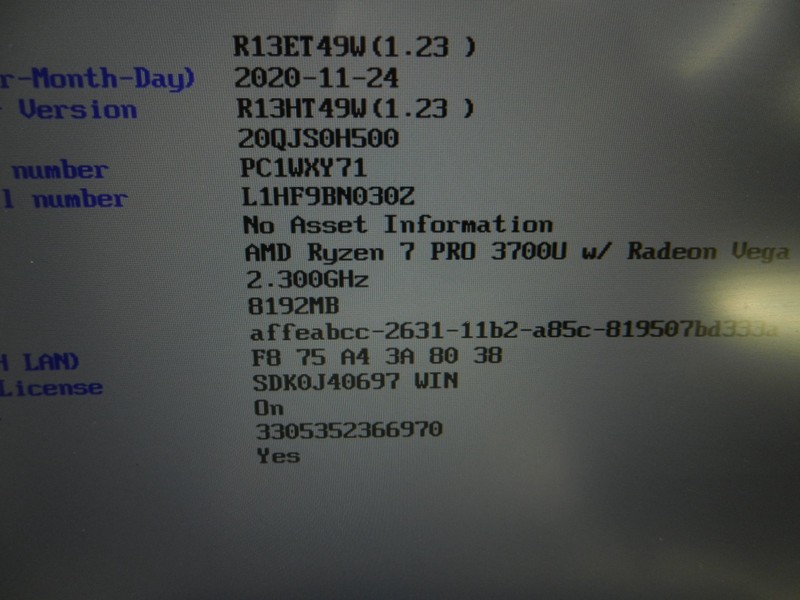 Lenovo ThinkPad T495s ** Ryzen 7 Pro 3700U @ 2.3GHz /8GB / NO HDD / NO BATTERY gallery