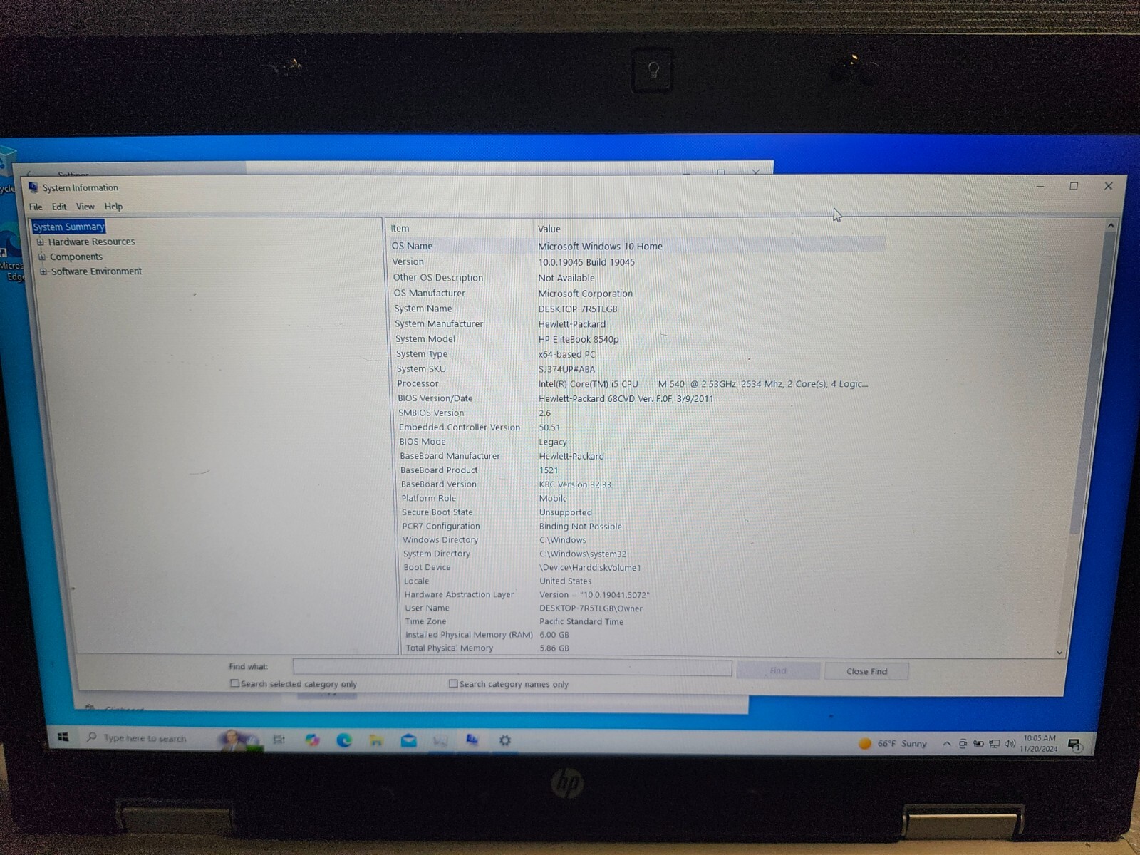 HP EliteBook 8540P 15.6" Intel Core i5 M540 2.40GHz 6GB RAM 256GB SSD Win 10H gallery