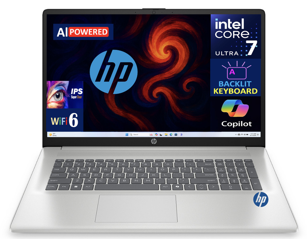 HP 17 17.3" 1920x1080 Intel Ultra 7 255U 16GB RAM 512GB SSD Windows 11 Pro
