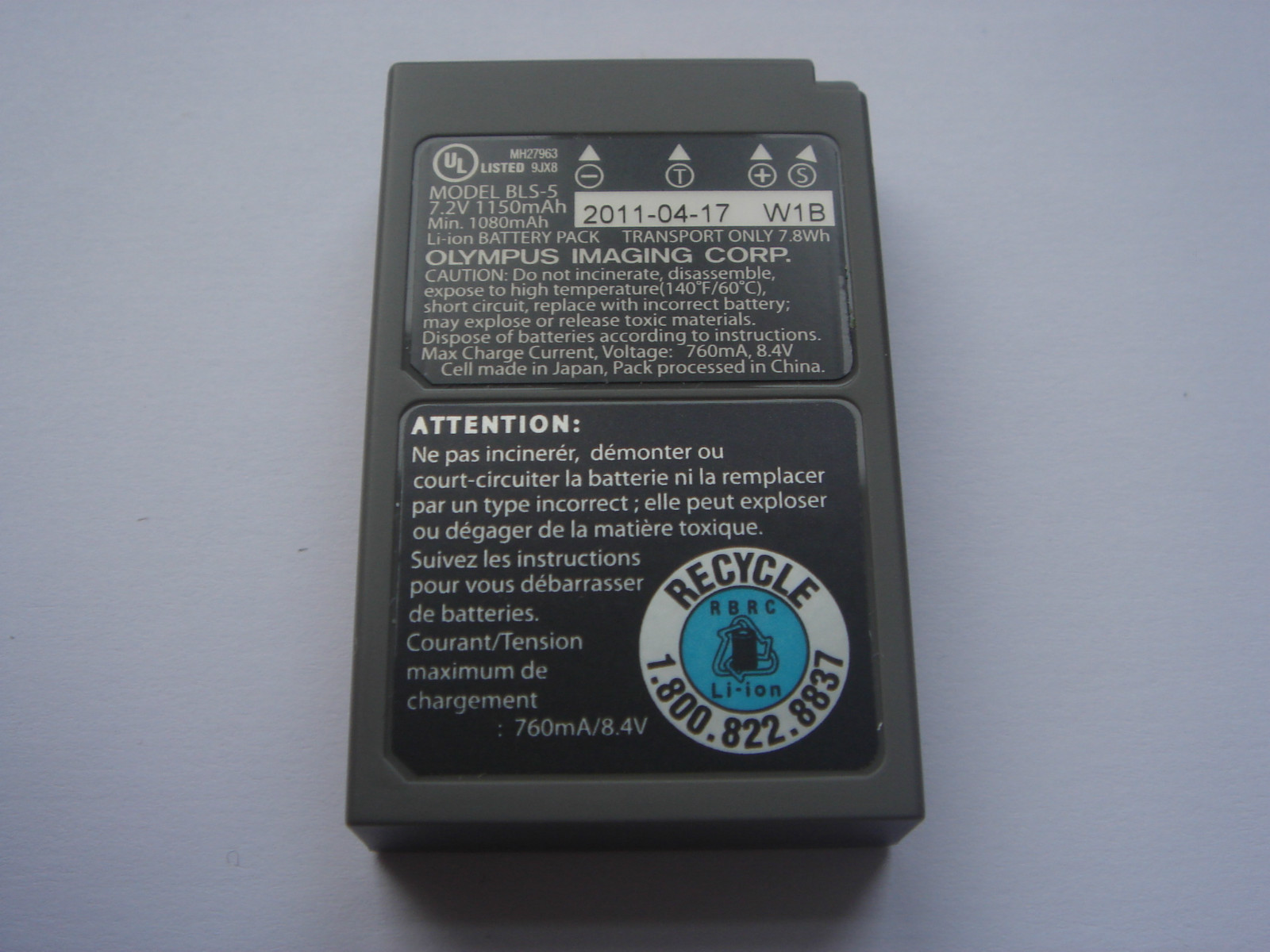 Genuine Olympus BLS-5 Battery E-PL6 E-PM1 E-PM2 Stylus 1 E-P3 New gallery