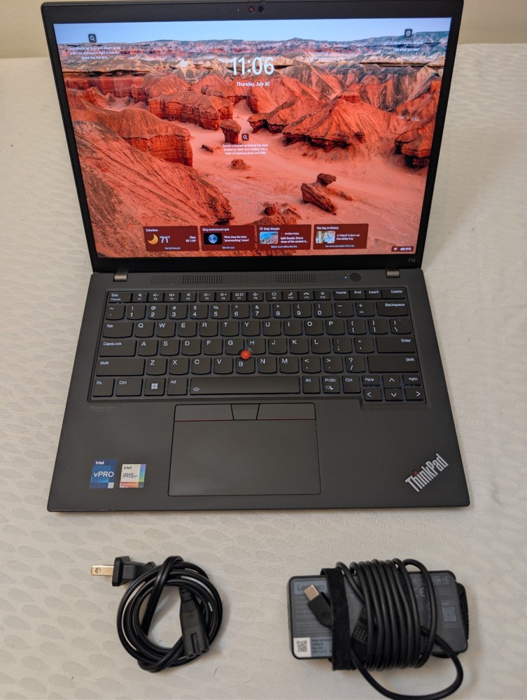 Lenovo ThinkPad T14 Gen 3 14" 2.2K i7-1270P 16GB RAM 256GB SSD Win 11 Pro 16:10