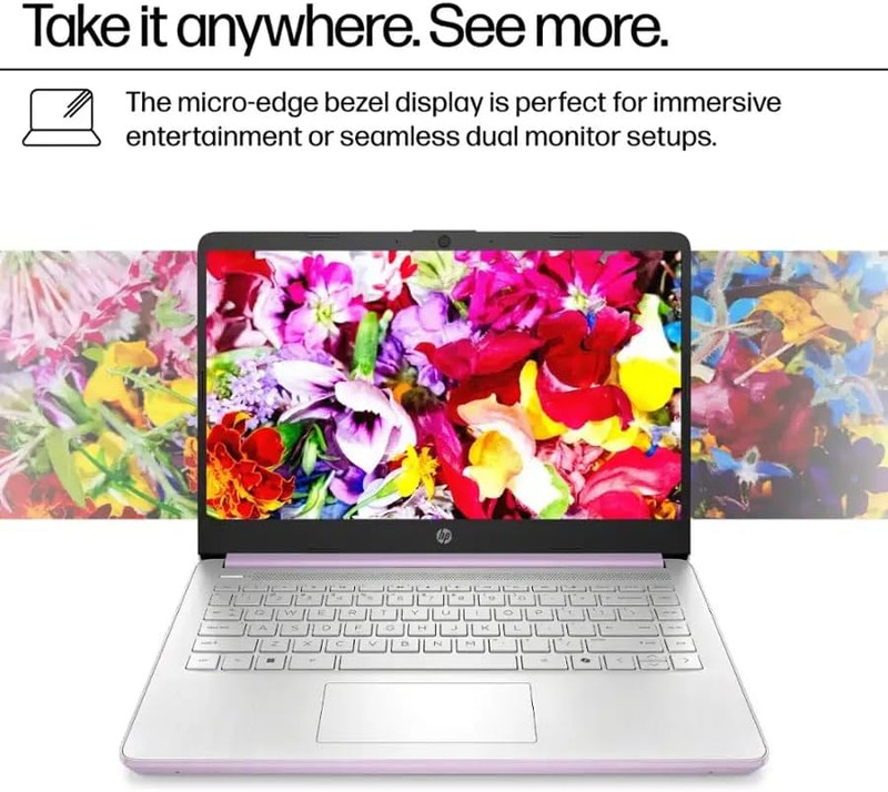 14" HD Thin and Light Laptop, Intel Processor N150(Beat N4120), 8GB RAM, 256GB S gallery