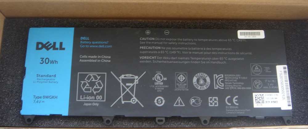 Original Battery Dell Latitude 10e 0WGKH H91MK Y50C5 OWGKH