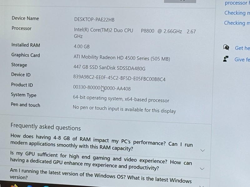 Sony VAIO VGN-SR490DEB 13" Laptop 4GB RAM Upgraded 480GB SSD SanDisk SDSSDA480G gallery