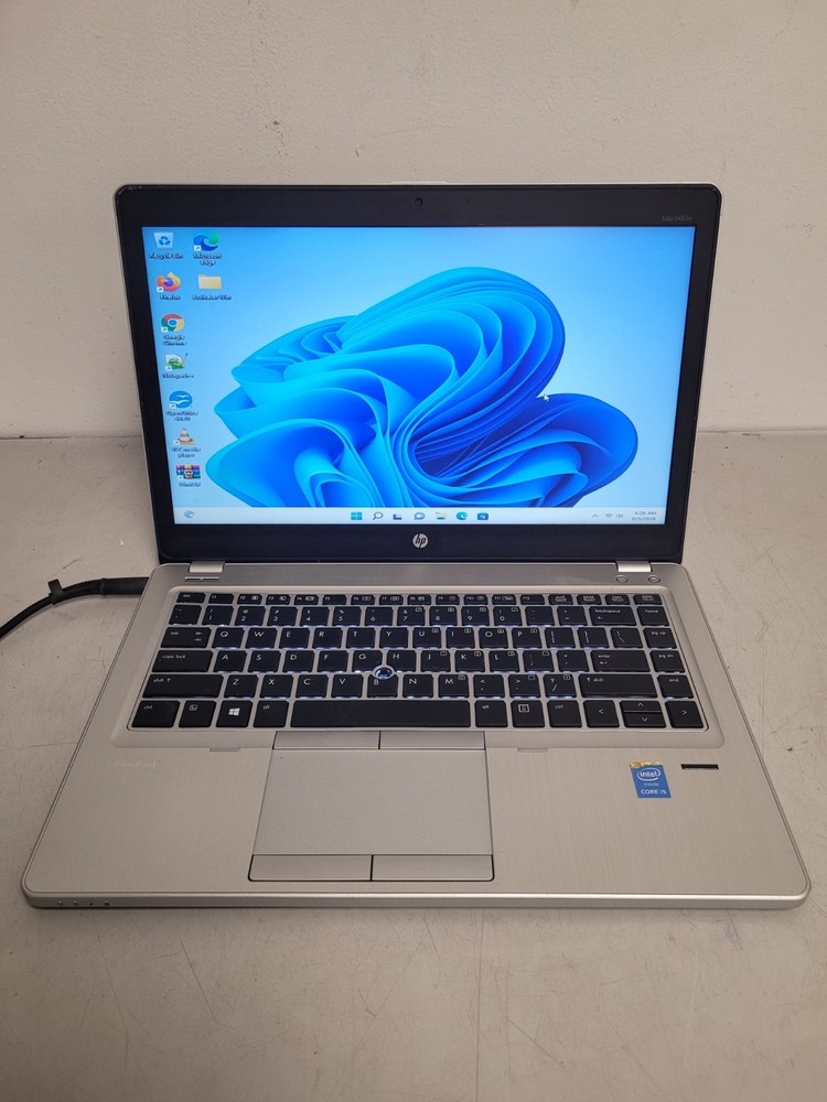 Hp elitebook folio 9480m i5-4310u 2ghz 8gb ram 180gb ssd w11p Charger 5CG432225X