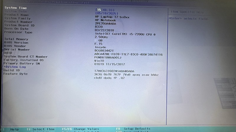 17.3" HP PAVILION 17-BS049DX INTEL CORE i5-7200U 2.50GHZ No DDR, HHD, Adapter gallery