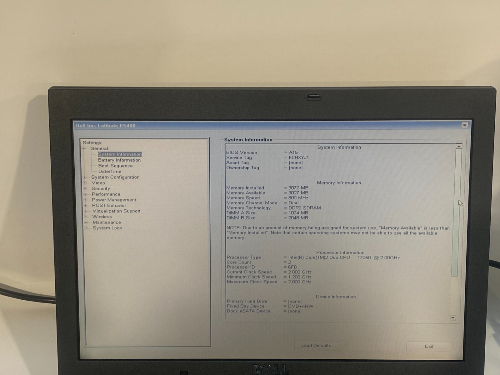 DELL Latitude E5400 Core 2 Duo T7250 3GB 500GB HDD Windows 7 CHARGER included gallery