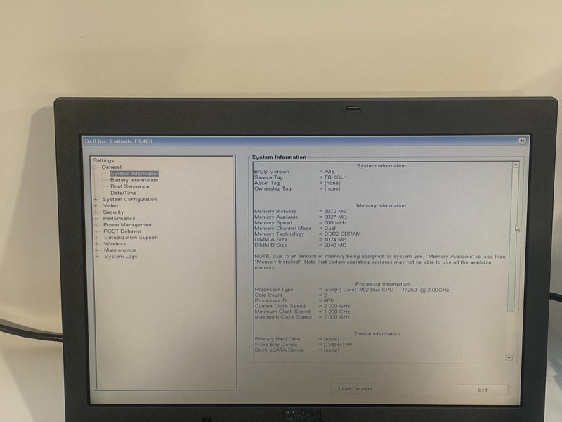 DELL Latitude E5400 Core 2 Duo T7250 3GB 500GB HDD Windows 7 CHARGER included gallery