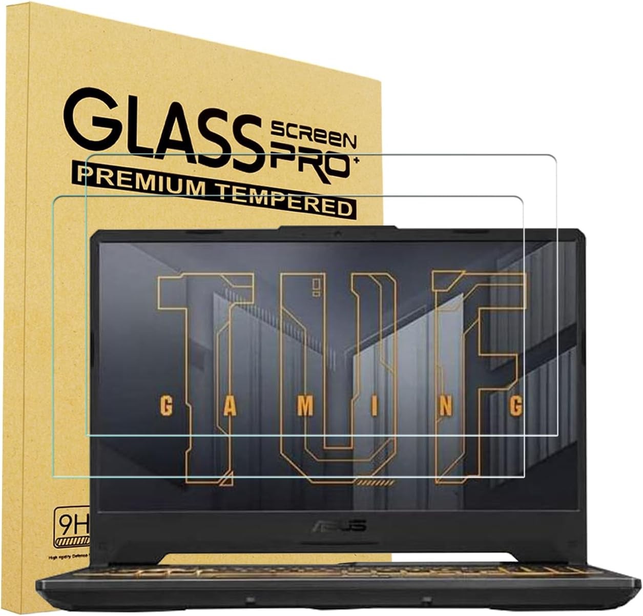 2-Pack Tempered Glass Screen Protectors for ASUS TUF 15.6" Gaming Laptops, VivoB gallery