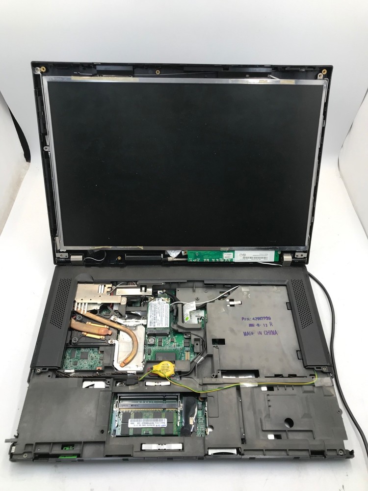 Lot of 3 Lenovo ThinkPad R61 Intel Celeron 15" Laptop -POWER ON/Various Parts-MZ