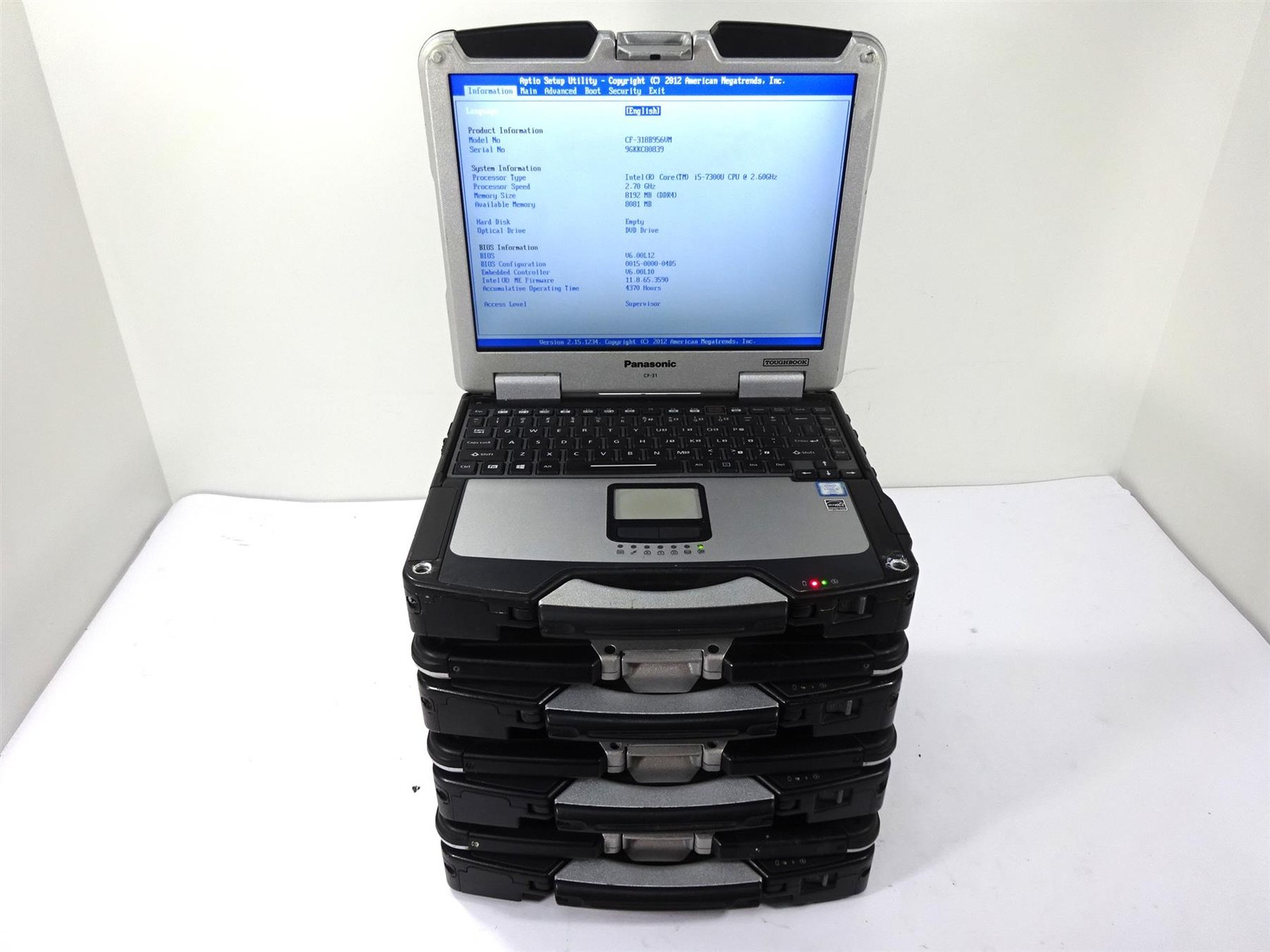 Lot 4 Panasonic CF-31 MK6 Core i5-7300U 2.6GHz 8GB DDR4 - No Hard Drive gallery