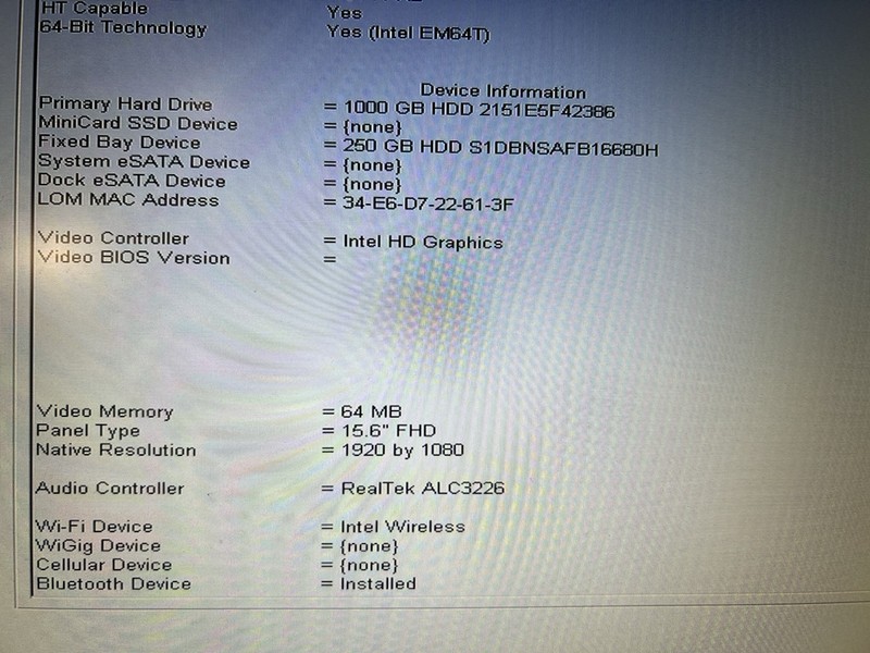 DELL PRECISION M4800/i7-4710MQ@2.5/16GB RAM/1TB SSD+250GB HD/NVIDIA 2GB gallery