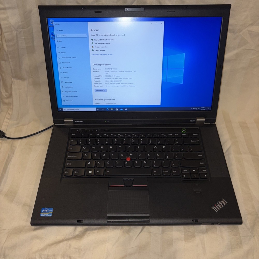 Lenovo ThinkPad T530 15.6" (500GB HDD, Intel Core i5-3320M, 2.60 GHz, 4GB)