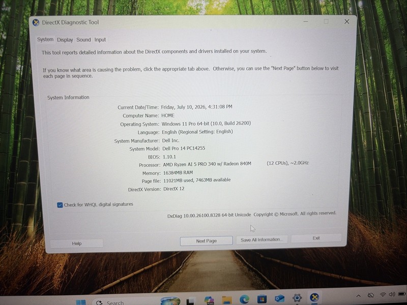 Dell Pro 14 (PC14255) AMD Ryzen AI 7 350 2.00GHz 16GB RAM 1Tb SSD Win 11 gallery