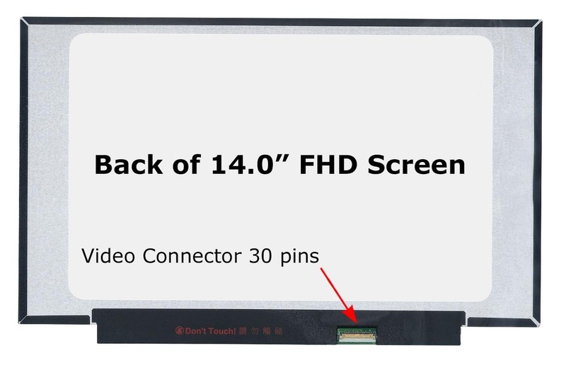 SCREENARAMA New Screen Replacement for N140HCA-EAC REV.C1, No tabs, FHD 1920x108 gallery