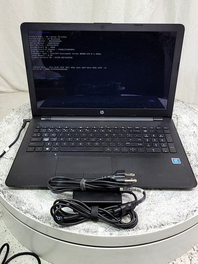 HP 15-BS289WM 4ND16UA#ABA PC Laptop PENTIUM SILVER N5000 8GB 500GB SEE NOTES