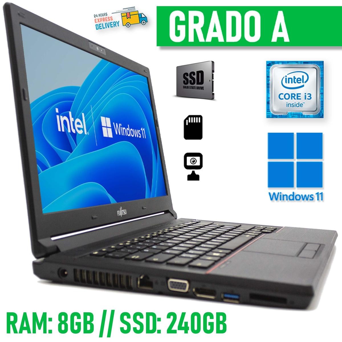 Fujitsu E544 I3 Windows 11 Pro 8gb 240gb T Tokyo Laptop Recycled gallery