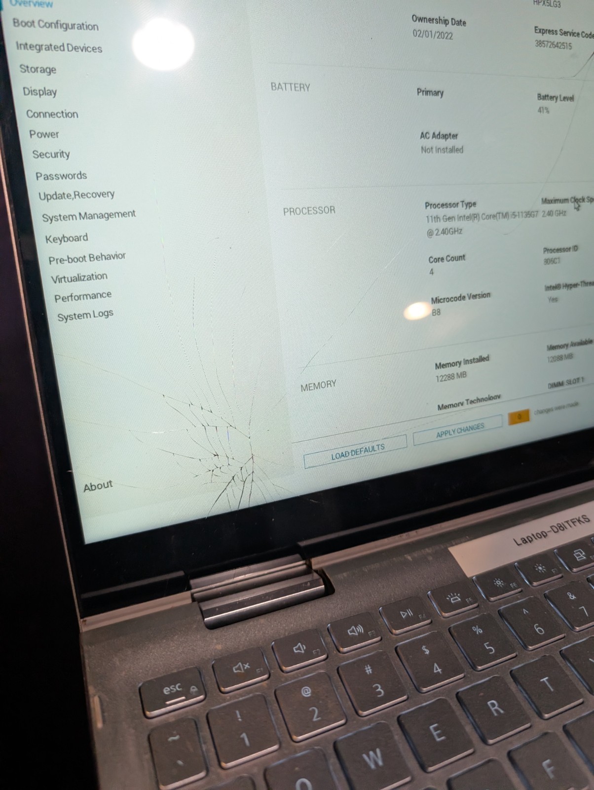 Dell Inspiron 15.5" 7506 2 in 1 i5-11th Gen 12GB Ram 512GB SSD See Notes w/AC gallery