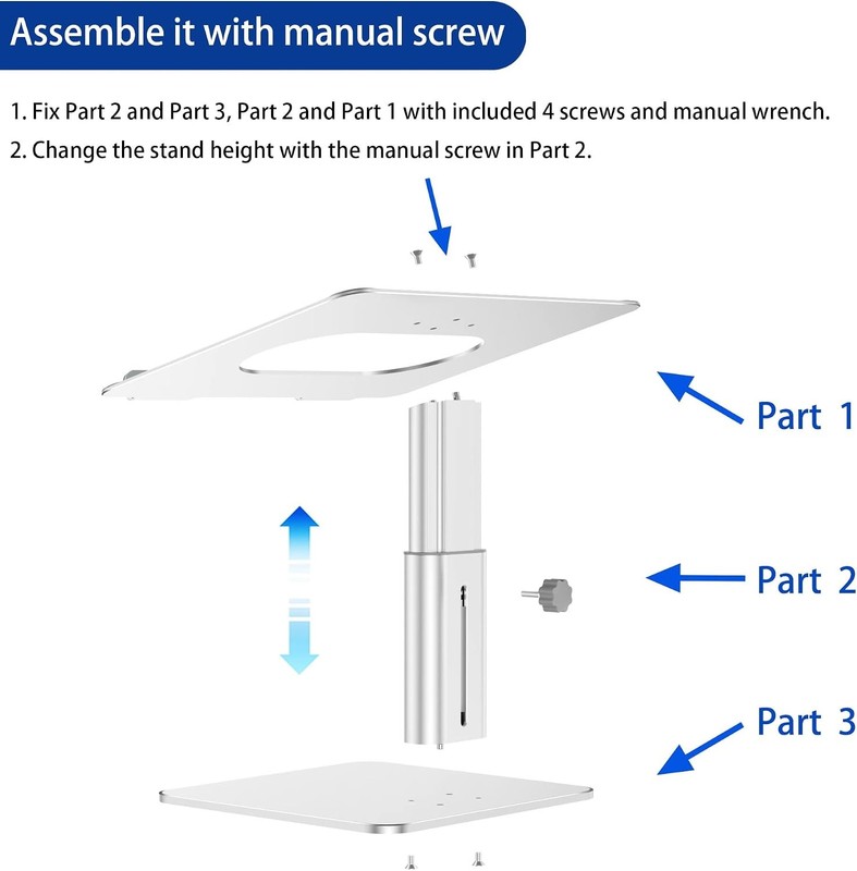 LSX6N Laptop Stand, Ergonomic Adjustable Notebook Riser for 10-15.6" Laptops, Si gallery