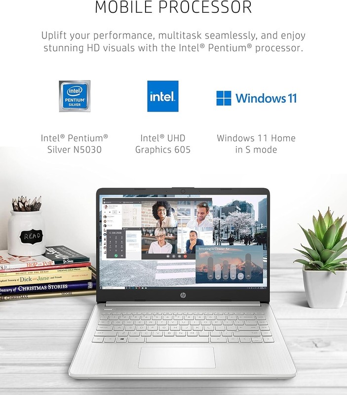 Newest HP Slim Laptop 14" 4-Core Intel Pentium Upto 32GB RAM & 1TB SSD, Win 11 gallery