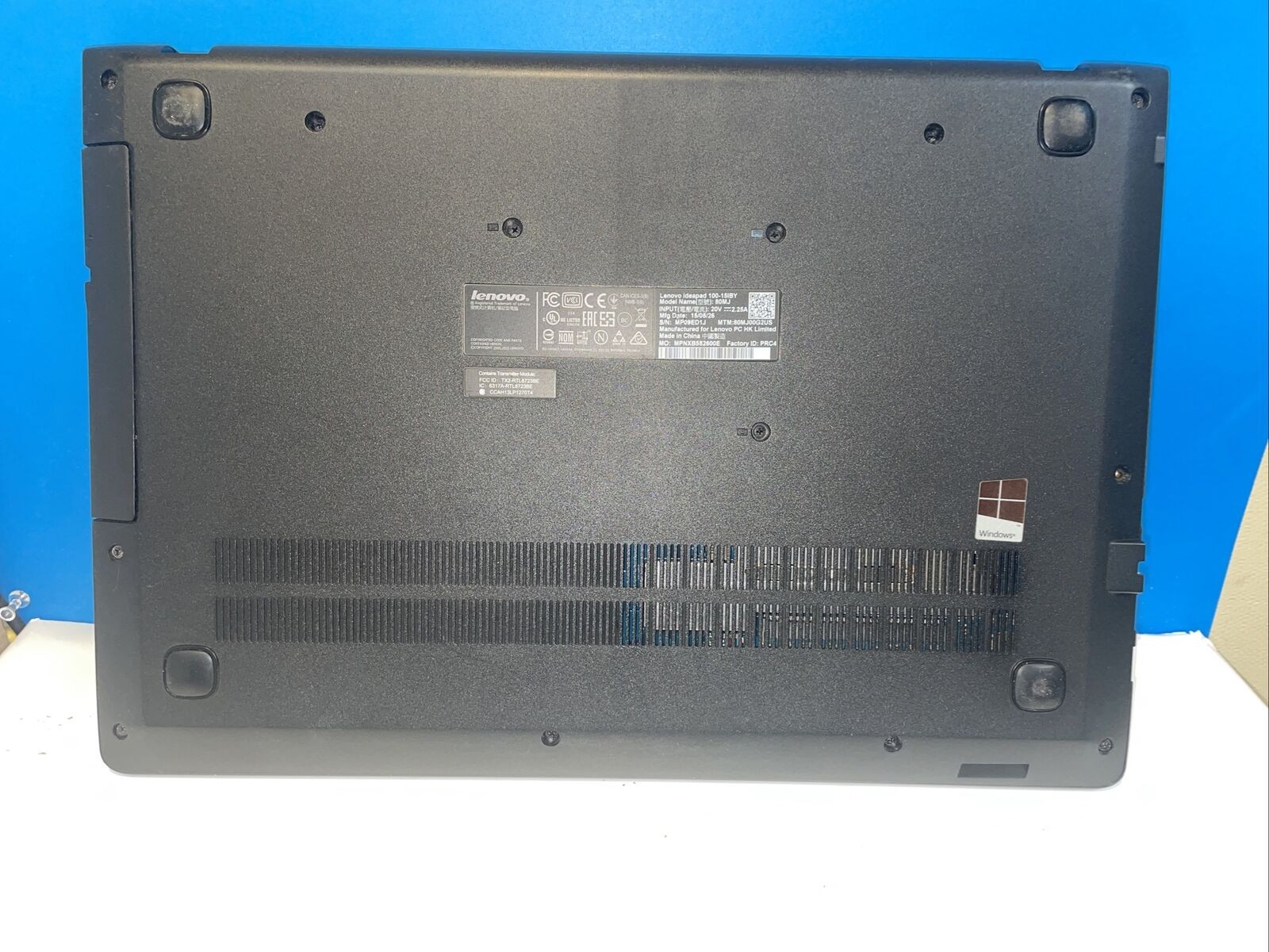 Lenovo IdeaPad 1 N2840/4GB/500GB 100-15IBY 80MJ 15.6" Laptop (Lower Parts only) gallery