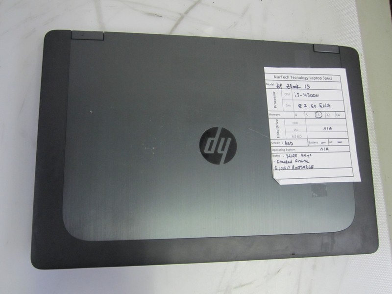 HP ZBook 15 i5-4300M 2.6GHz 16GB Laptop + AC NO OS/HDD/BTRY/AC READ_ gallery