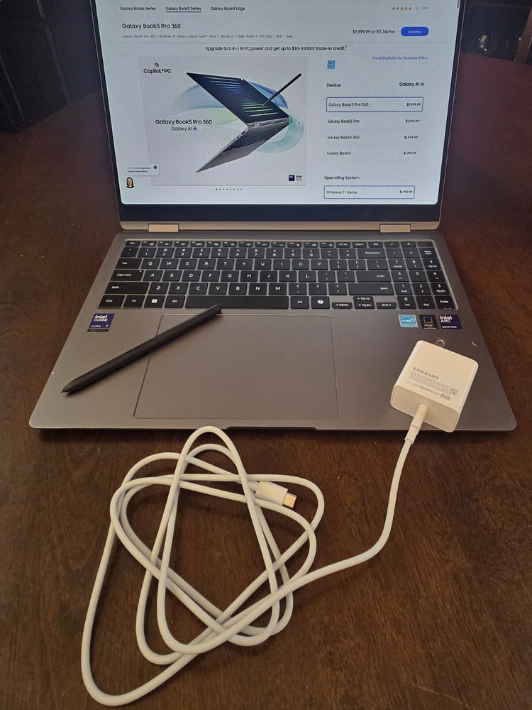 Samsung Galaxy Book5 Pro 360 16" Laptop Intel Core Ultra 7 256V, 16GB RAM, 1 TB