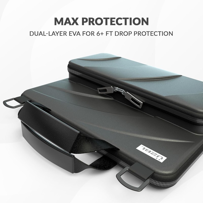 Chromebook Hard Case 11-11.6 Inch with Adjustable Shoulder Strap & Accessory Pou gallery