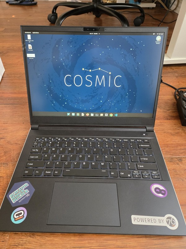 System76 Laptop COSMIC OS Black Backlit Keyboard for Casual Computing gallery