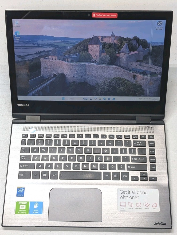 Collectable Toshiba Satellite E45W-C4200X 14in 500GB, 6GB RAM/ i3 5th Gn 2.1GHz