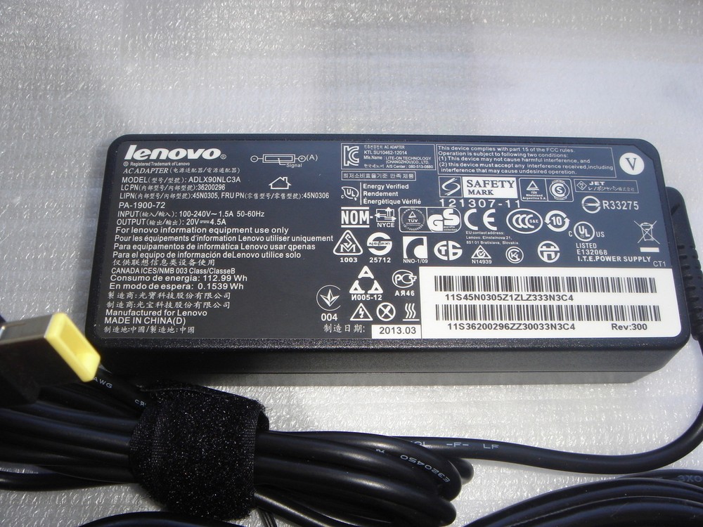 Lenovo 65W ThinkPad Helix X1 X240 Genuine New In France