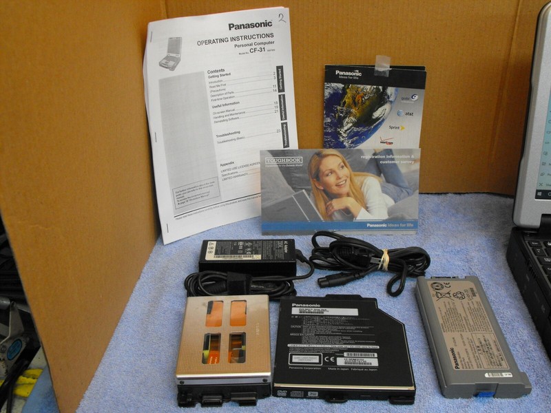 Black Panasonic Toughbook CF-31 500 SSD 8gb *GPS, Touch, 4GLTE, DVD, WIN 11 PRO gallery