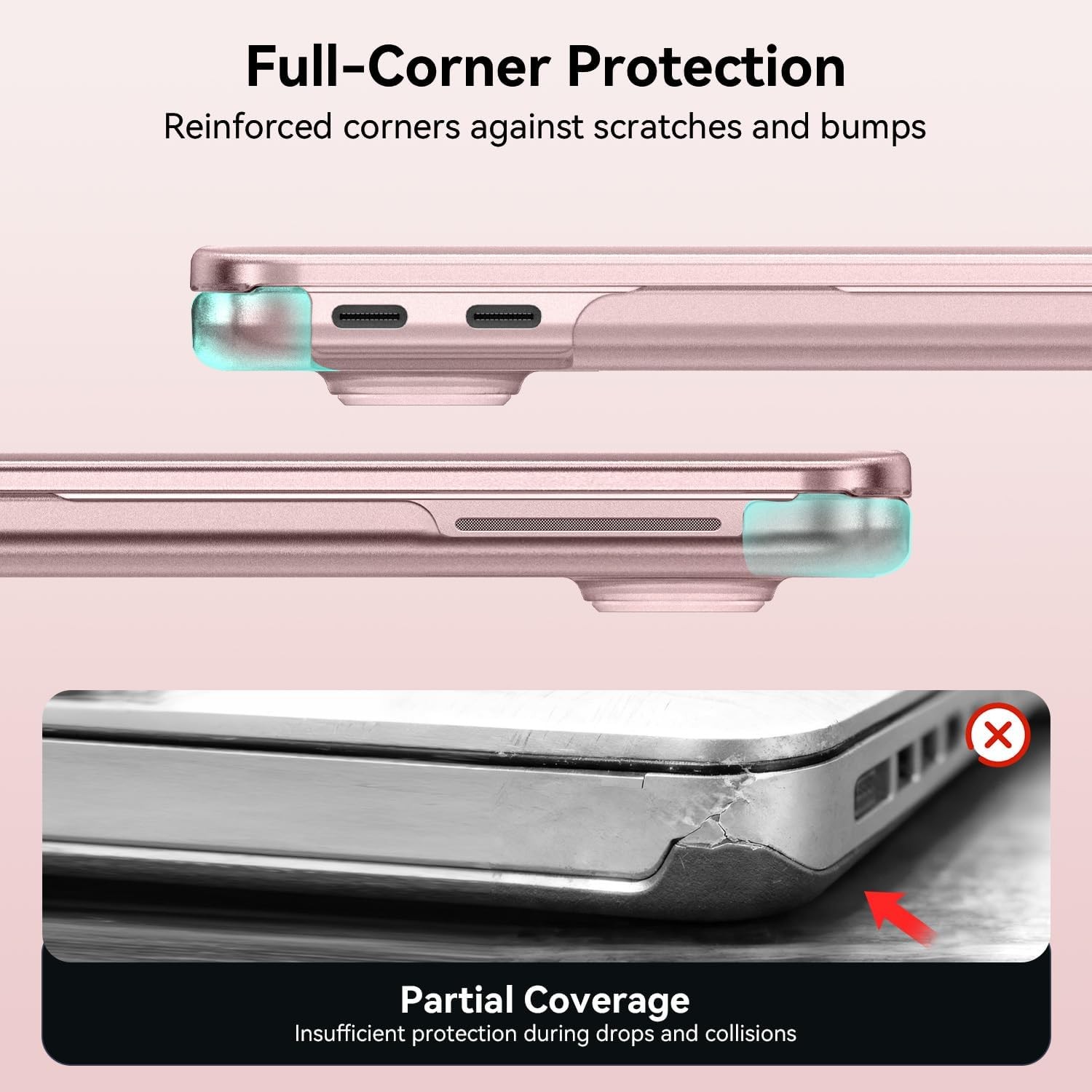 MacBook Neo Case 13 inch 2026, 100% Match Color, Blush Clear | Anti-Fingerprint gallery