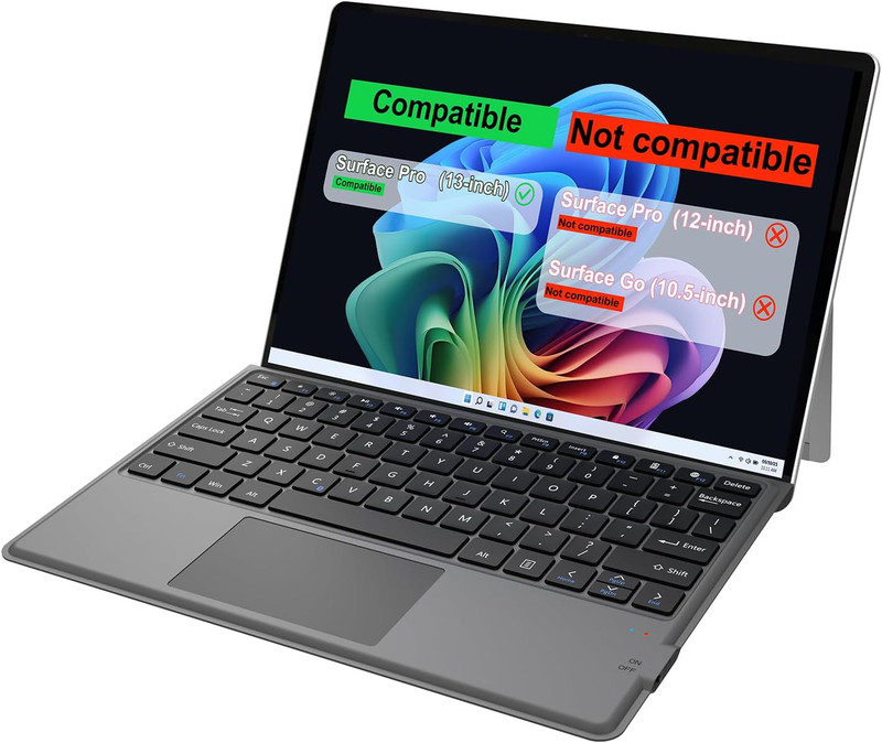 Microsoft Surface Pro 8 & Pro X Type Cover, Ultra-Slim Portable Bluetoot gallery