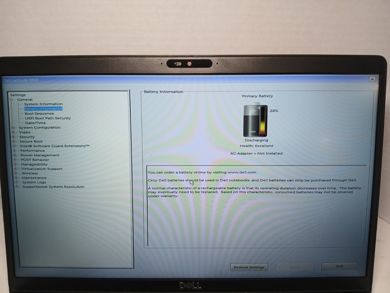 Dell Latitude 5501 15.6" Laptop i5 9th GEN 4GB RAM NO OS/SSD. *READ* #97 gallery
