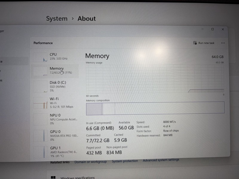 Dell Pro Max 16 MC16255 16in Ryzen AI 9 HX PRO 370 64GB 2TB RTX PRO 1000 W11 gallery