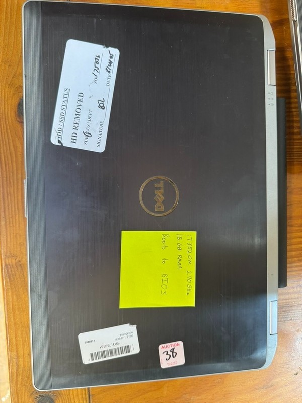 Lot 3-Dell Latitude E6530 15.6" incl. Intel i7-3520M 16gb RAM (No drives, No AC) gallery