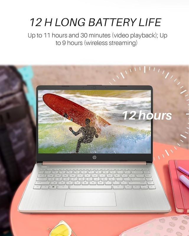 New HP Laptop 14" HD Intel Celeron N4120 16GB RAM, 320GB Storage Windows 11 S gallery