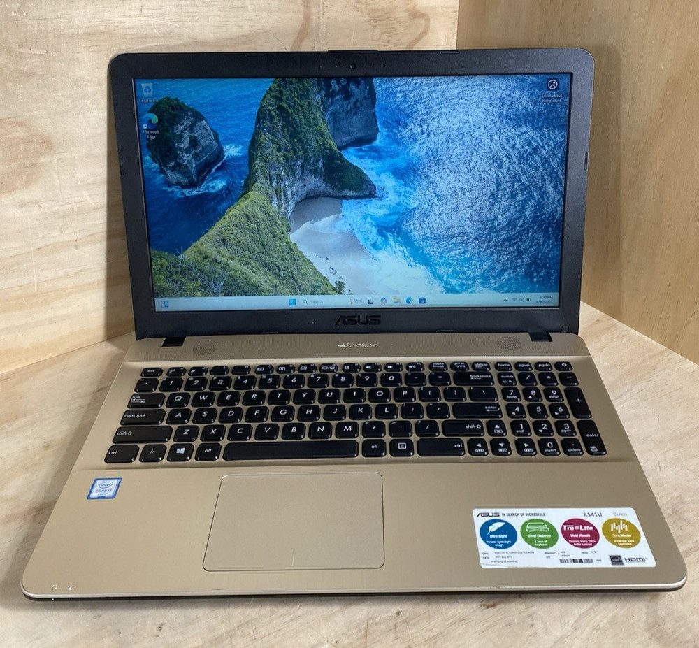 ASUS R541U 15" laptop, i5-6198DU(2,4 GHz)/8GB RAM/SSD 480 Gb/Win 11H/ 93% Batt