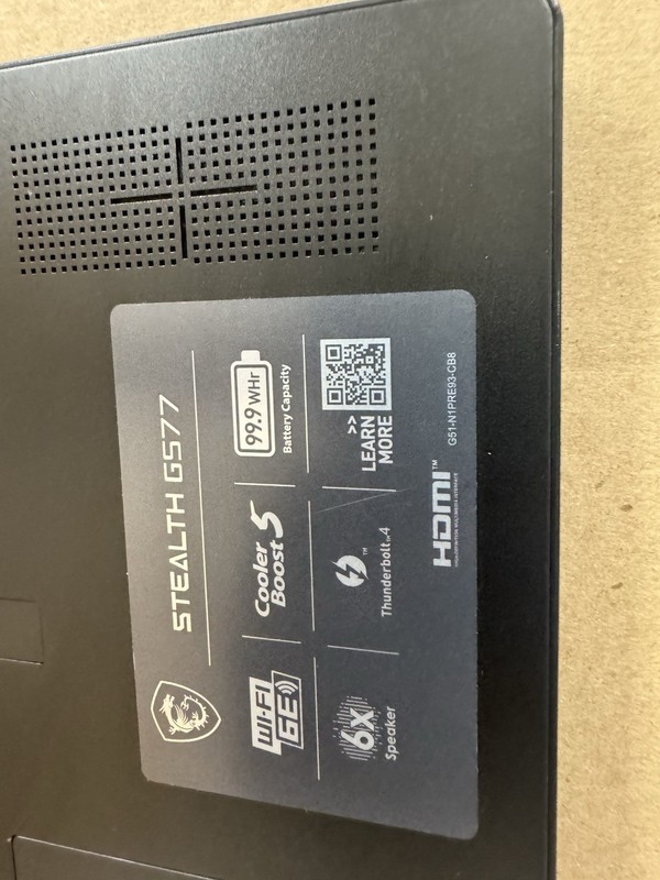 MSI Stealth GS77 12UE-231US – 17.3" FHD – i9-12900H – 16GB RAM –RTX 3060–1TB SSD gallery