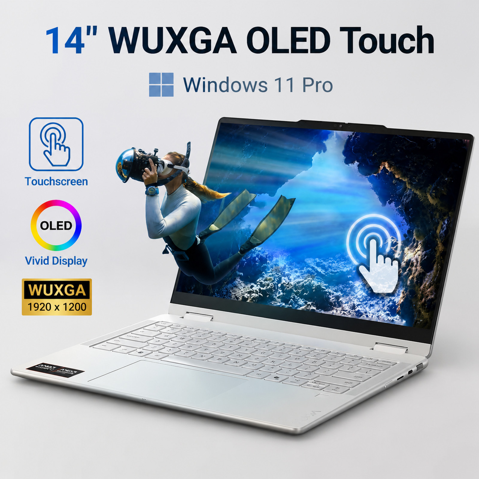 LENOVO Yoga 7 2-in-1 14AGP11 14" WUXGA RYZEN AI 5 430 UPto 64GB RAM 2TB SSD W11P gallery