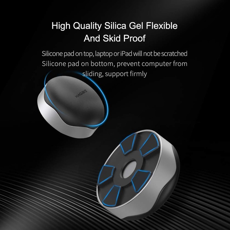 Hagibis Laptop Cooling Pad, Ergonomic Laptop Stand Small Invisible Cooler Ball P gallery