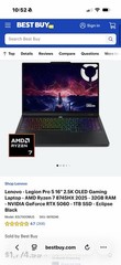 Lenovo Legion Pro 5 16IAX10 16″ Ultra 9 275HX 32GB DDR5 1TB SSD RTX 5070 W11H