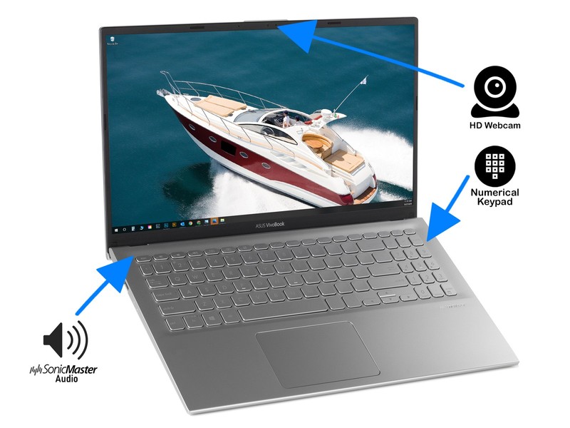 ASUS Vivobook , 15" FHD, R5 3500U, 8GB RAM, 256GB SSD, Windows 10 Pro gallery